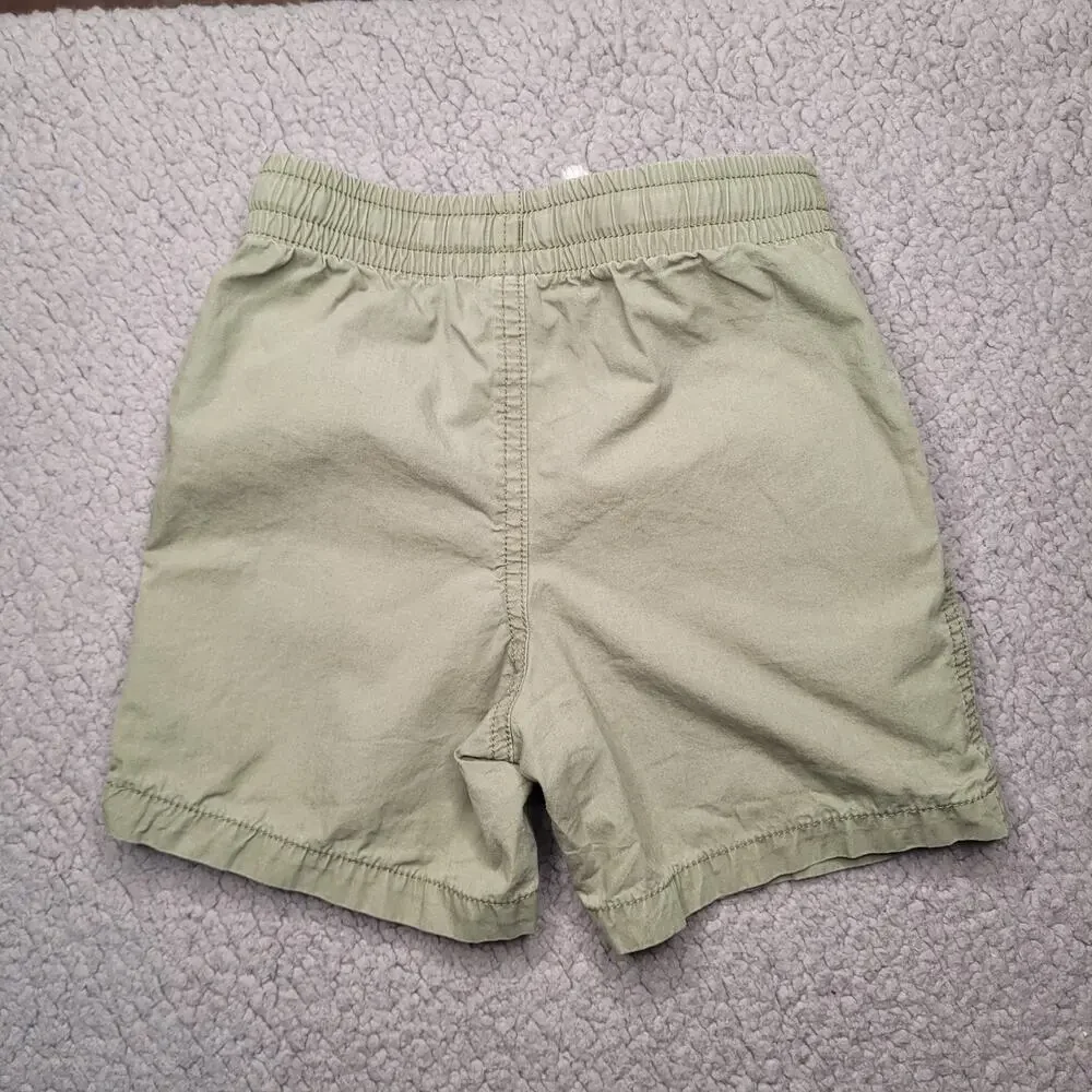 Baby Gap Shorts Boys‎ 2T Green Elastic Waist Stretch Casual Basic